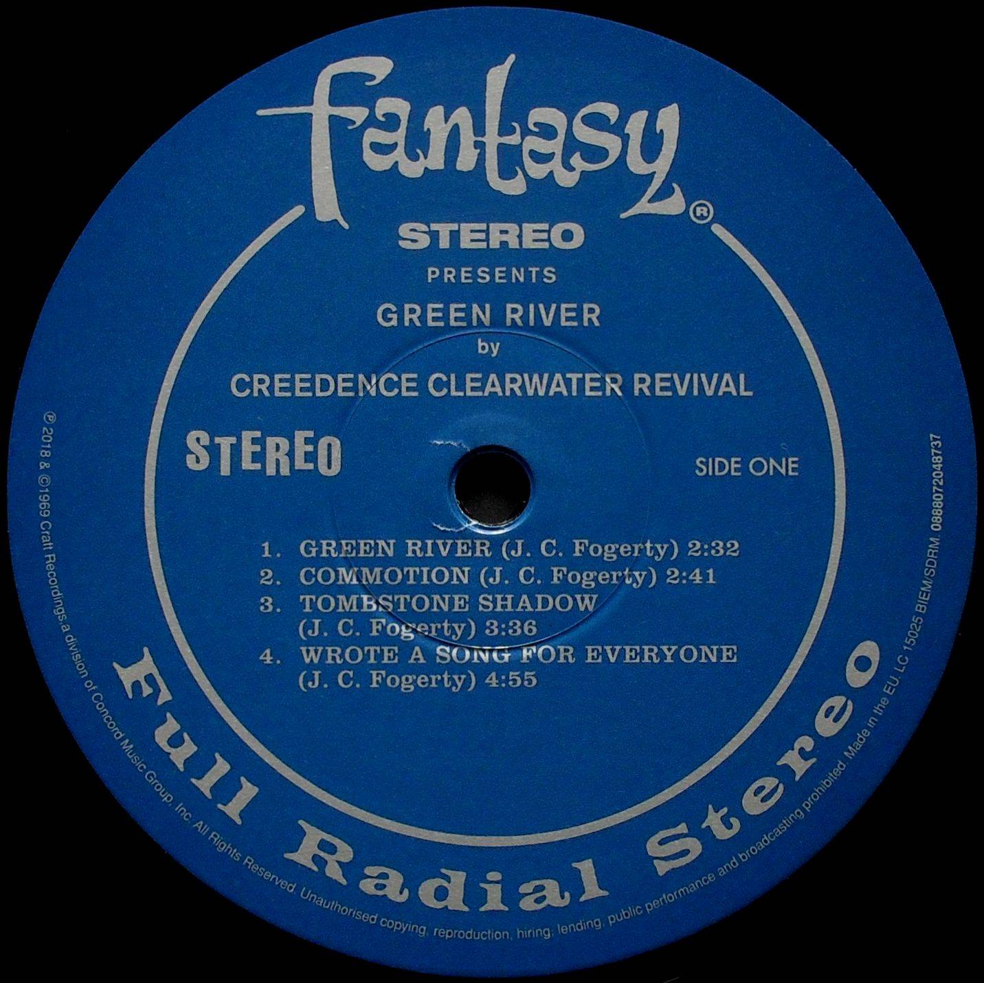 Creedence Clearwater Revival Green River : LP Label A